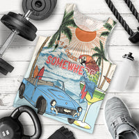Summer Holiday It's 5 o'clock Somewhere Vintage Hawaii Men Tank Top