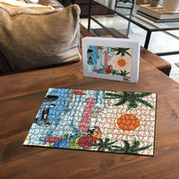 Summer Holiday It's 5 o'clock Somewhere Vintage Hawaii Puzzle