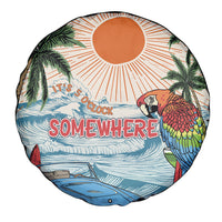 Summer Holiday It's 5 o'clock Somewhere Vintage Hawaii Spare Tire Cover