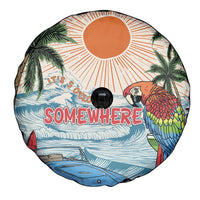 Summer Holiday It's 5 o'clock Somewhere Vintage Hawaii Spare Tire Cover