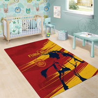 Spain La Furia Roja Area Rug 2024 Tetracampeon Espana LT7 - Wonder Print Shop