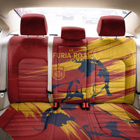 Spain La Furia Roja Back Car Seat Cover 2024 Tetracampeon Espana LT7 - Wonder Print Shop