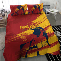 Spain La Furia Roja Bedding Set 2024 Tetracampeon Espana LT7 - Wonder Print Shop