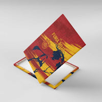 Spain La Furia Roja Canvas Wall Art 2024 Tetracampeon Espana LT7 - Wonder Print Shop