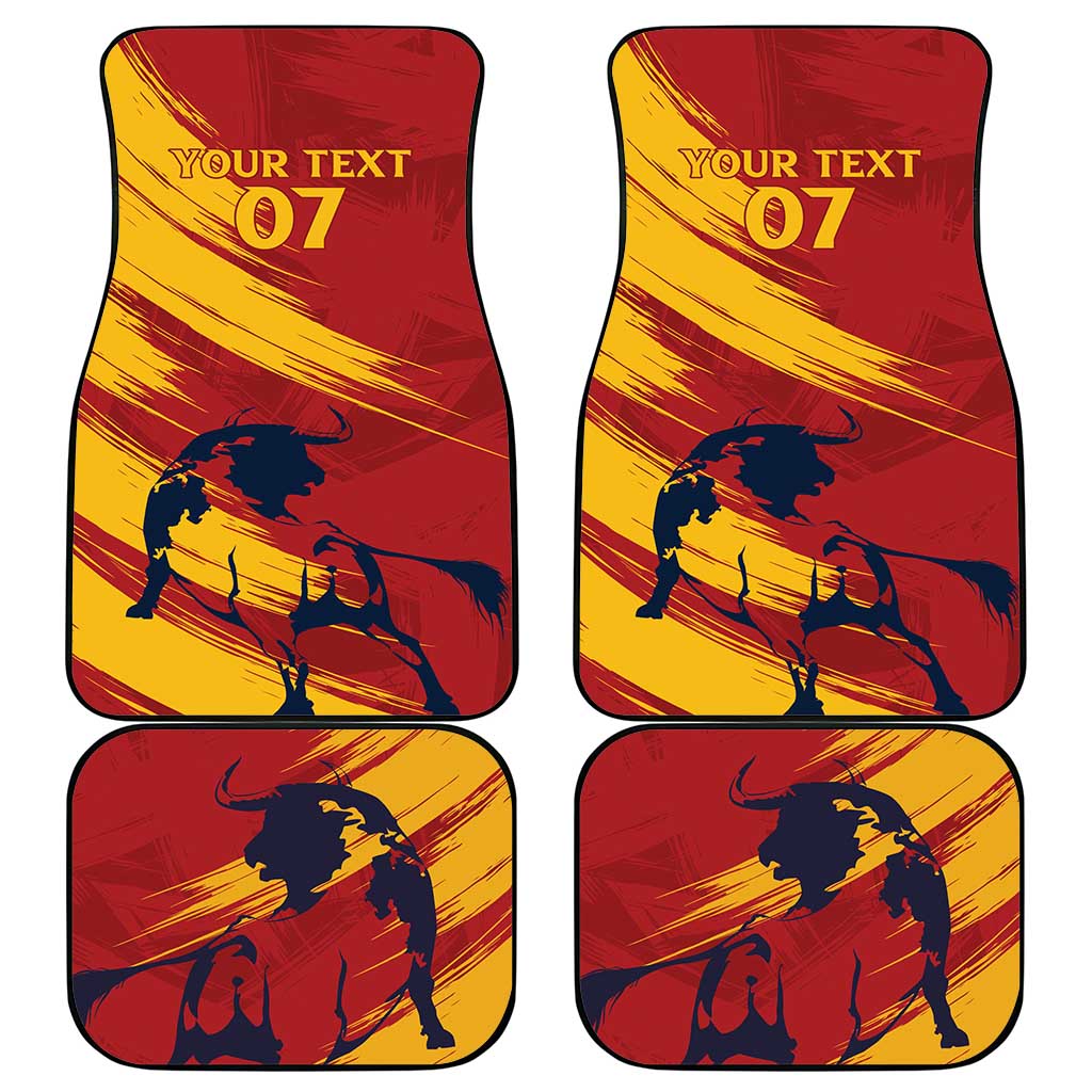 Spain La Furia Roja Car Mats 2024 Tetracampeon Espana LT7 - Wonder Print Shop
