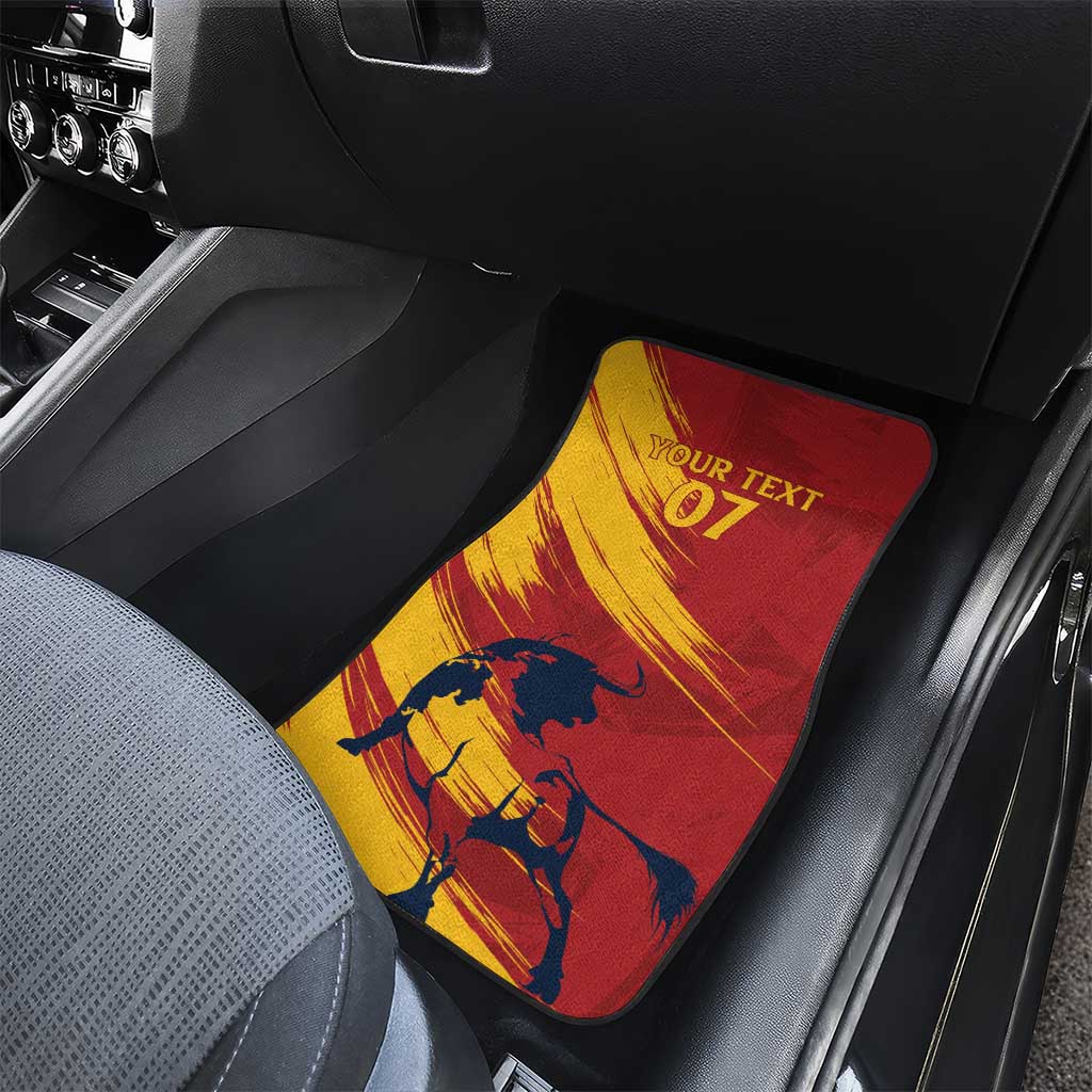 Spain La Furia Roja Car Mats 2024 Tetracampeon Espana LT7 - Wonder Print Shop