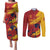 Spain La Furia Roja Custom Couples Matching Puletasi and Long Sleeve Button Shirt 2024 Tetracampeon Espana LT7 - Wonder Print Shop