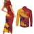 Spain La Furia Roja Custom Couples Matching Short Sleeve Bodycon Dress and Long Sleeve Button Shirt 2024 Tetracampeon Espana LT7 - Wonder Print Shop