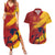 Spain La Furia Roja Custom Couples Matching Summer Maxi Dress and Hawaiian Shirt 2024 Tetracampeon Espana LT7 - Wonder Print Shop