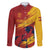 Spain La Furia Roja Custom Family Matching Long Sleeve Bodycon Dress and Hawaiian Shirt 2024 Tetracampeon Espana LT7 - Wonder Print Shop