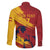 Spain La Furia Roja Custom Family Matching Long Sleeve Bodycon Dress and Hawaiian Shirt 2024 Tetracampeon Espana LT7 - Wonder Print Shop