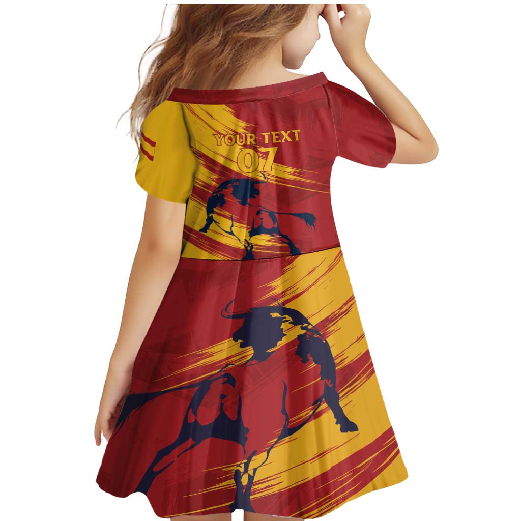 Spain La Furia Roja Custom Family Matching Mermaid Dress and Hawaiian Shirt 2024 Tetracampeon Espana LT7 - Wonder Print Shop