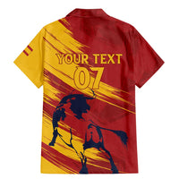 Spain La Furia Roja Custom Family Matching Mermaid Dress and Hawaiian Shirt 2024 Tetracampeon Espana LT7 - Wonder Print Shop