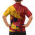 Spain La Furia Roja Custom Family Matching Off Shoulder Short Dress and Hawaiian Shirt 2024 Tetracampeon Espana LT7 - Wonder Print Shop
