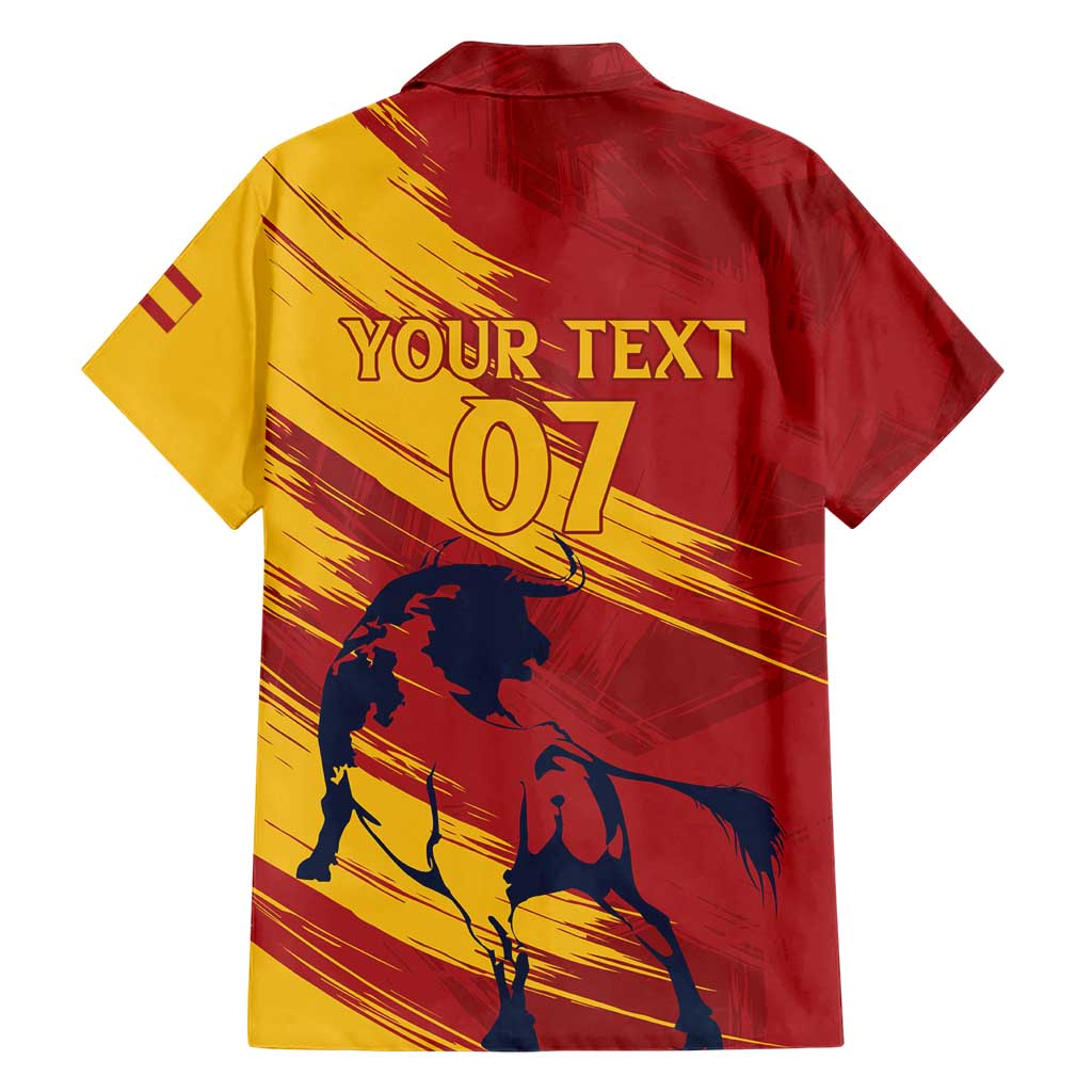 Spain La Furia Roja Custom Family Matching Short Sleeve Bodycon Dress and Hawaiian Shirt 2024 Tetracampeon Espana - Wonder Print Shop