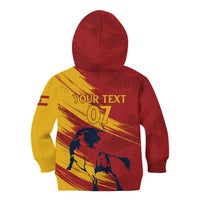 Spain La Furia Roja Custom Kid Hoodie 2024 Tetracampeon Espana - Wonder Print Shop