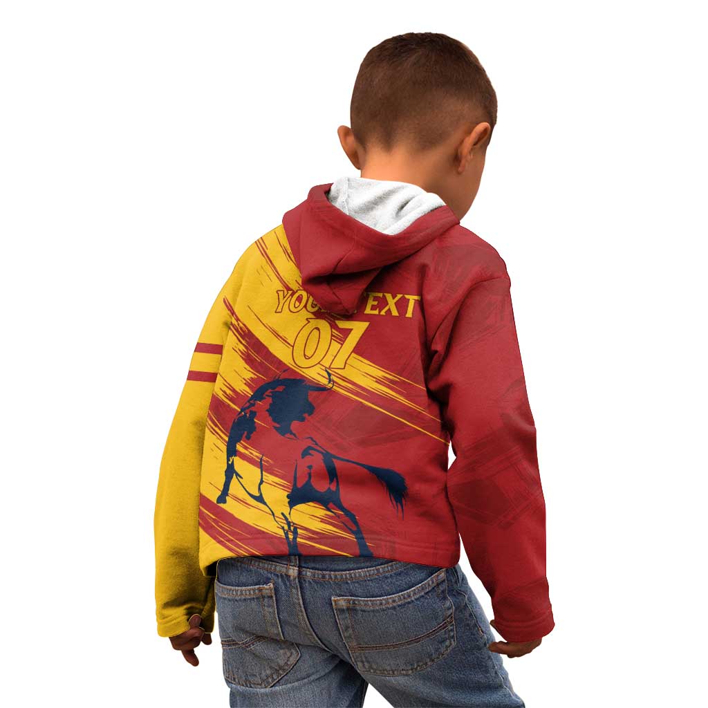 Spain La Furia Roja Custom Kid Hoodie 2024 Tetracampeon Espana - Wonder Print Shop