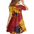 Spain La Furia Roja Custom Kid Short Sleeve Dress 2024 Tetracampeon Espana - Wonder Print Shop