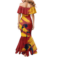 Spain La Furia Roja Custom Mermaid Dress 2024 Tetracampeon Espana - Wonder Print Shop