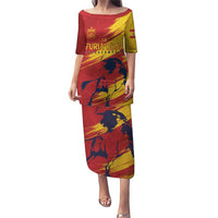 Spain La Furia Roja Custom Puletasi 2024 Tetracampeon Espana - Wonder Print Shop