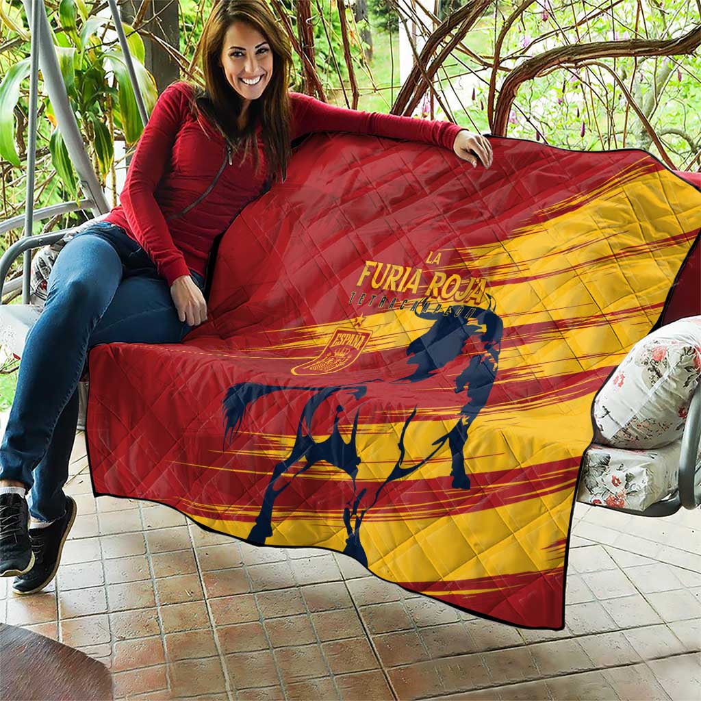 Spain La Furia Roja Quilt 2024 Tetracampeon Espana - Wonder Print Shop