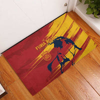 Spain La Furia Roja Rubber Doormat 2024 Tetracampeon Espana - Wonder Print Shop