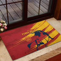 Spain La Furia Roja Rubber Doormat 2024 Tetracampeon Espana - Wonder Print Shop