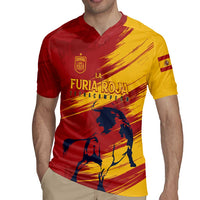 Spain La Furia Roja Custom Rugby Jersey 2024 Tetracampeon Espana - Wonder Print Shop