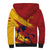Spain La Furia Roja Custom Sherpa Hoodie 2024 Tetracampeon Espana - Wonder Print Shop