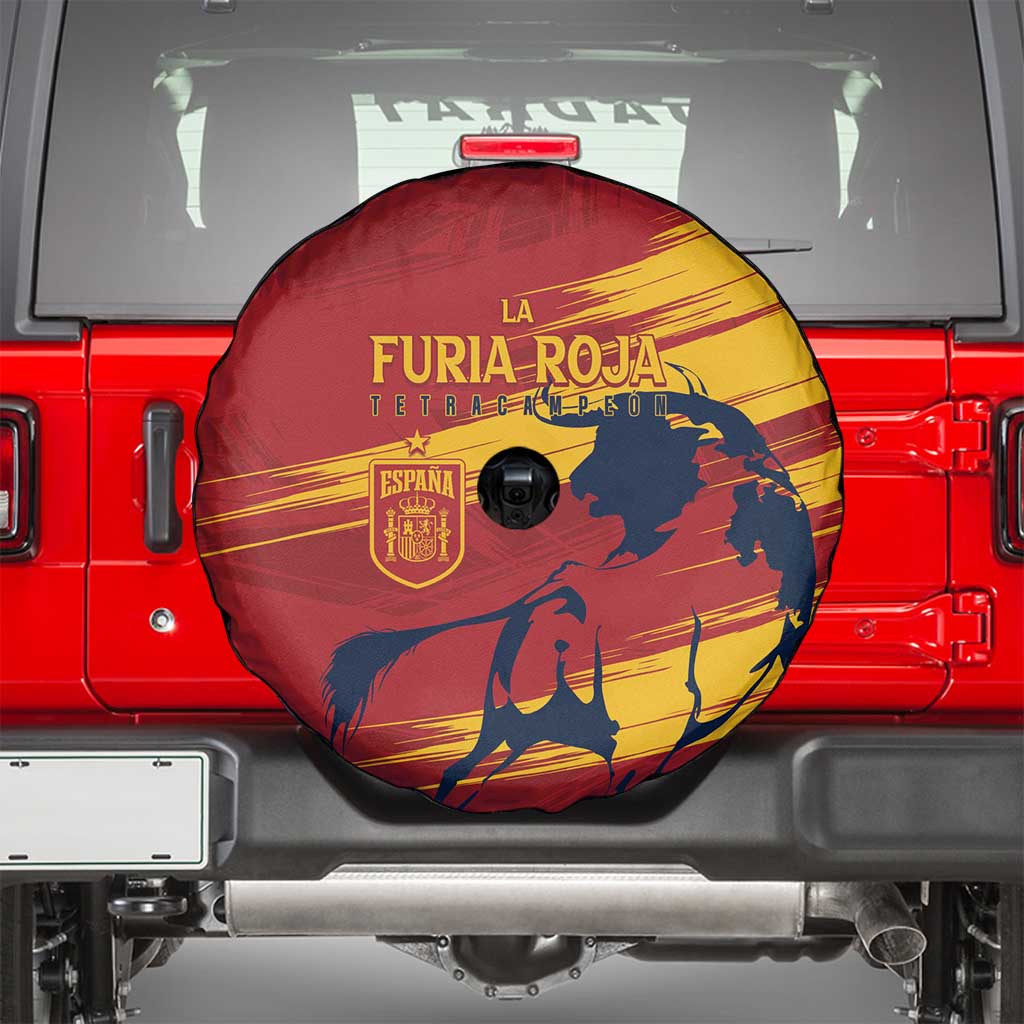 Spain La Furia Roja Spare Tire Cover 2024 Tetracampeon Espana - Wonder Print Shop