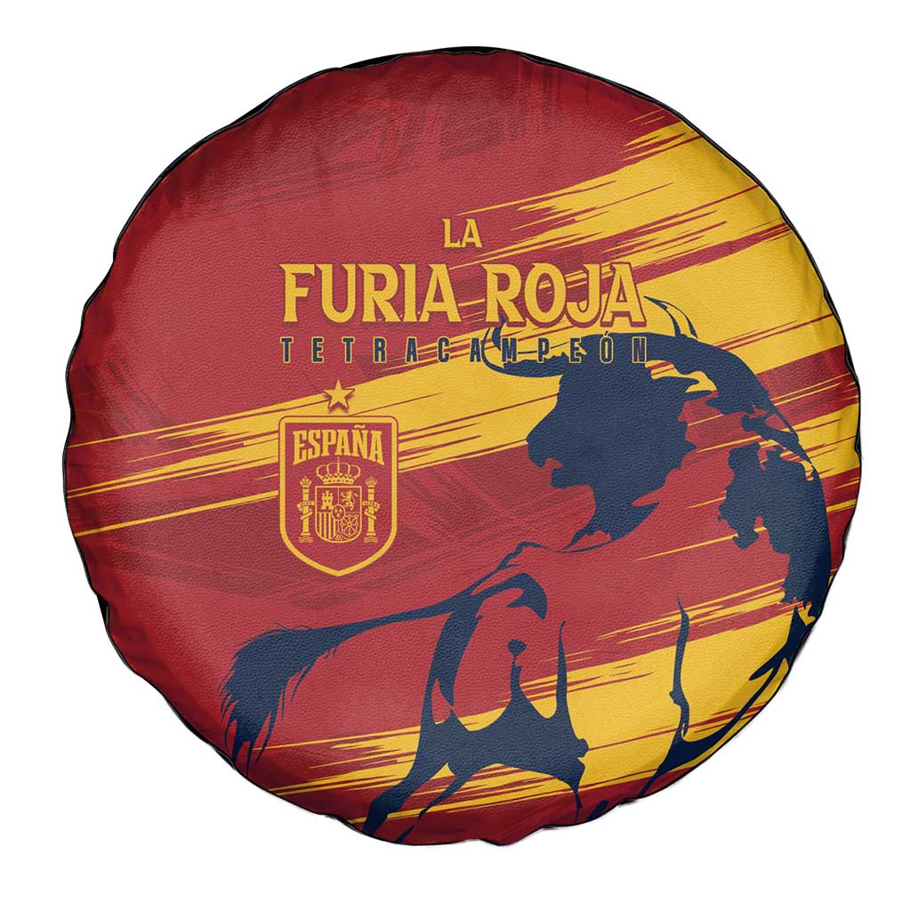 Spain La Furia Roja Spare Tire Cover 2024 Tetracampeon Espana - Wonder Print Shop