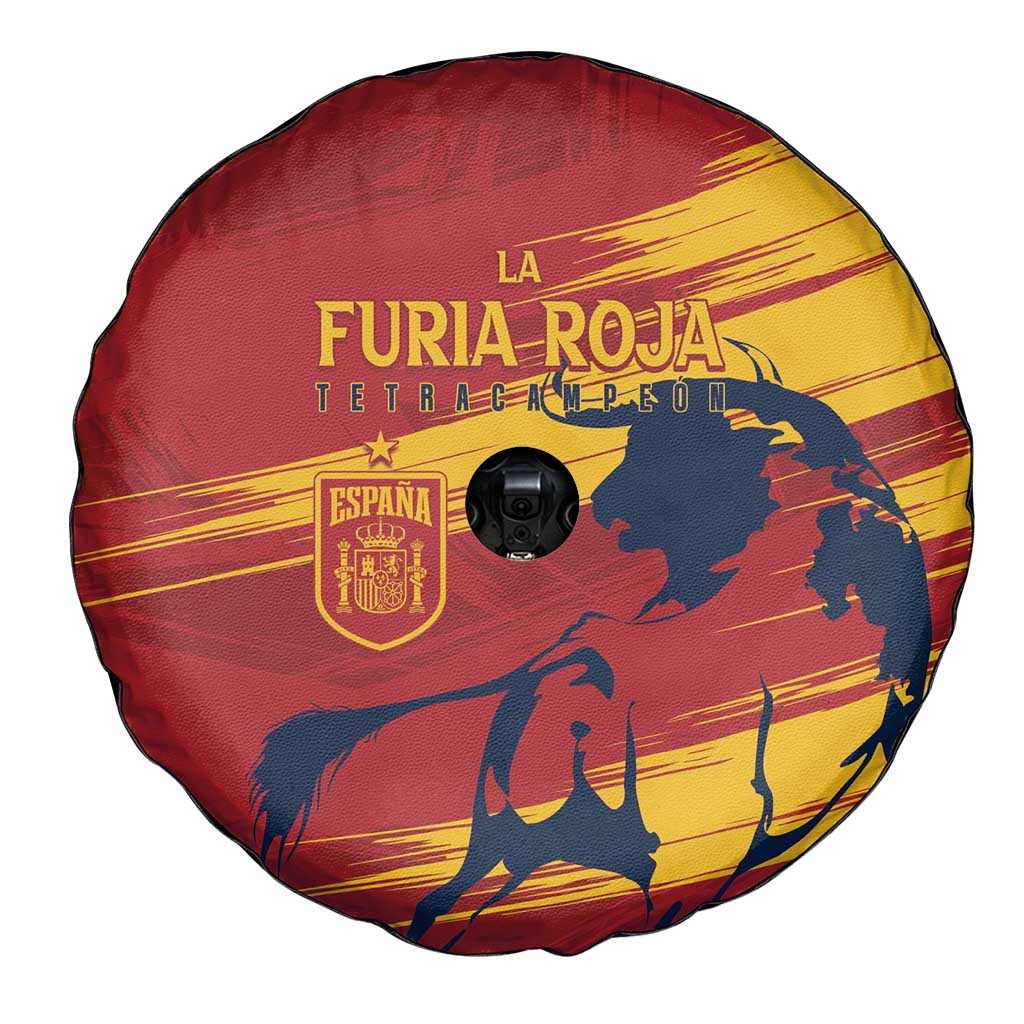 Spain La Furia Roja Spare Tire Cover 2024 Tetracampeon Espana - Wonder Print Shop