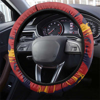 Spain La Furia Roja Steering Wheel Cover 2024 Tetracampeon Espana - Wonder Print Shop