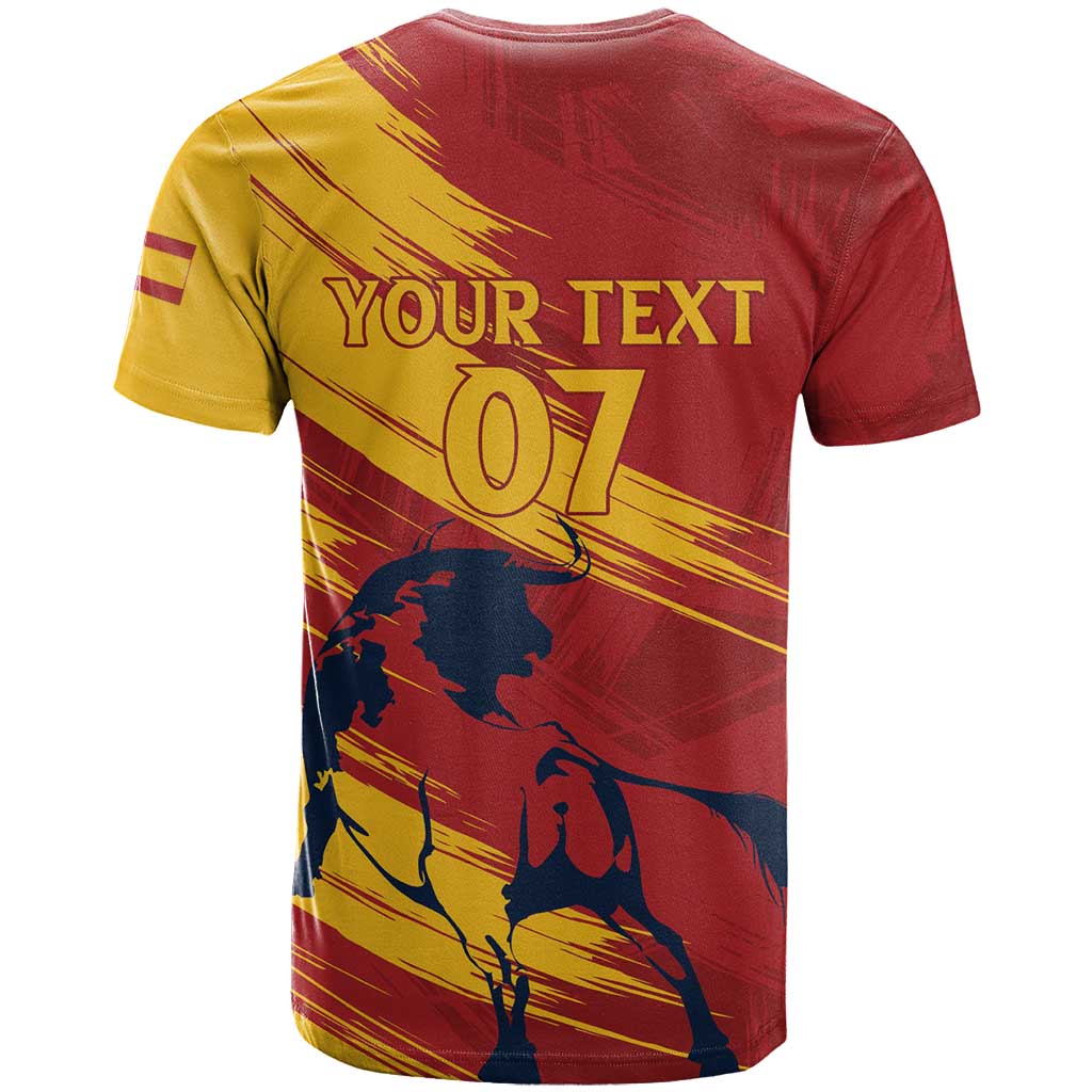 Spain La Furia Roja Custom T Shirt 2024 Tetracampeon Espana - Wonder Print Shop