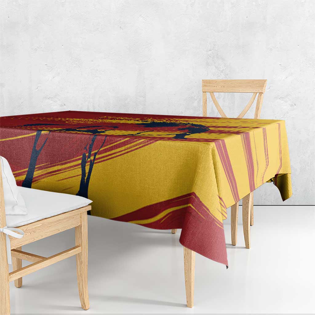 Spain La Furia Roja Tablecloth 2024 Tetracampeon Espana - Wonder Print Shop