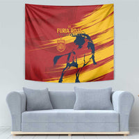 Spain La Furia Roja Tapestry 2024 Tetracampeon Espana - Wonder Print Shop