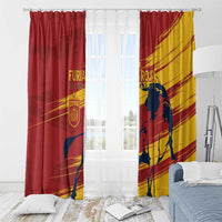 Spain La Furia Roja Window Curtain 2024 Tetracampeon Espana - Wonder Print Shop