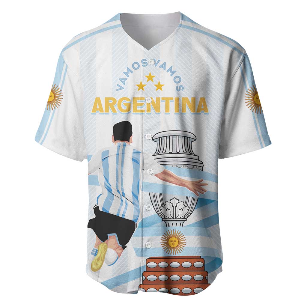 Argentina Campeones Custom Baseball Jersey Vamos Vamos Albiceleste LT7 - Wonder Print Shop