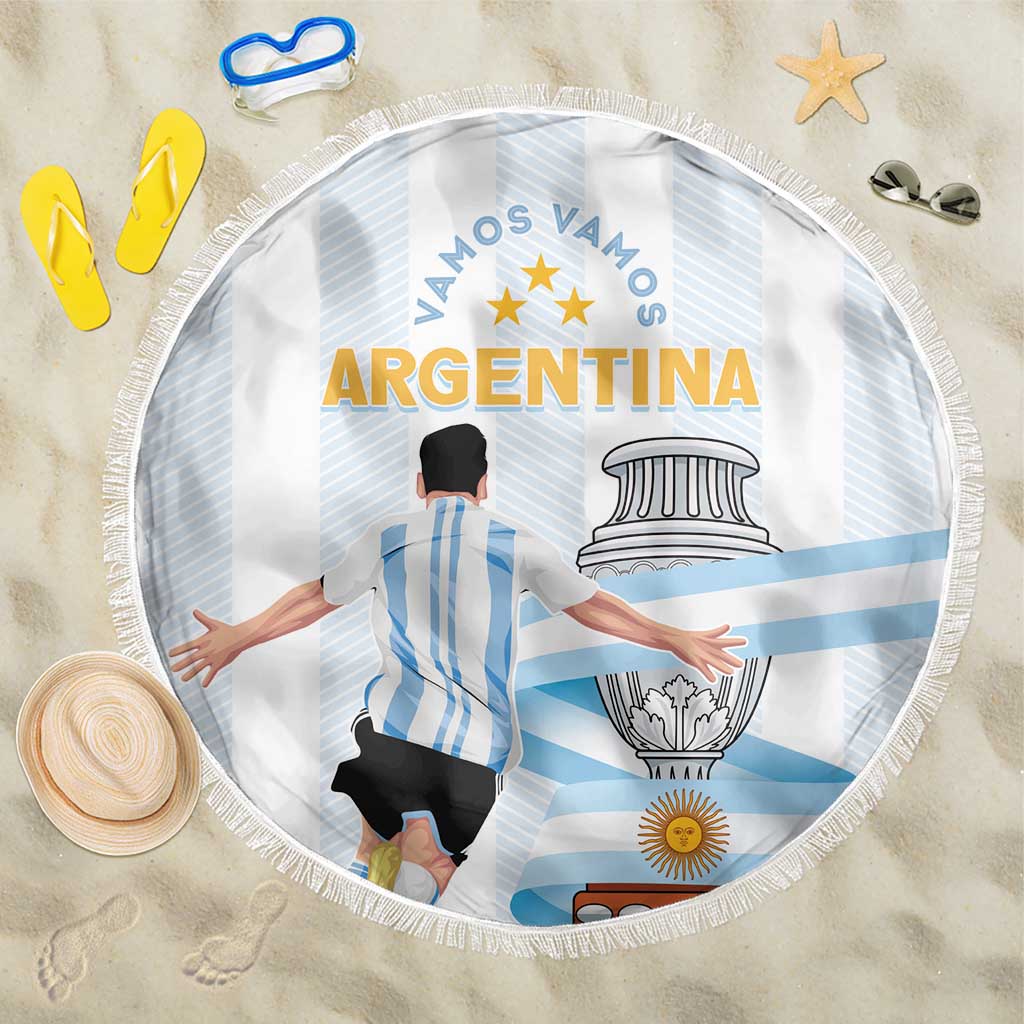 Argentina Campeones Beach Blanket Vamos Vamos Albiceleste LT7 - Wonder Print Shop