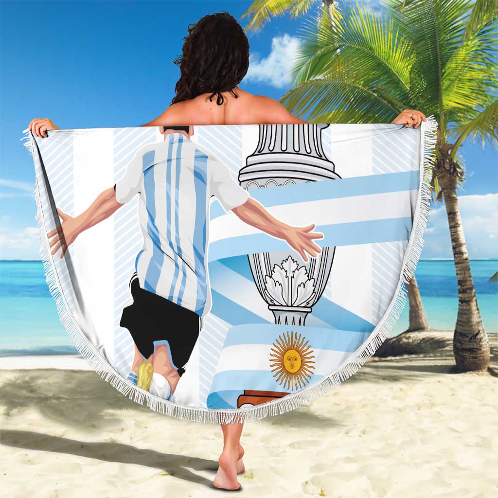 Argentina Campeones Beach Blanket Vamos Vamos Albiceleste LT7 - Wonder Print Shop