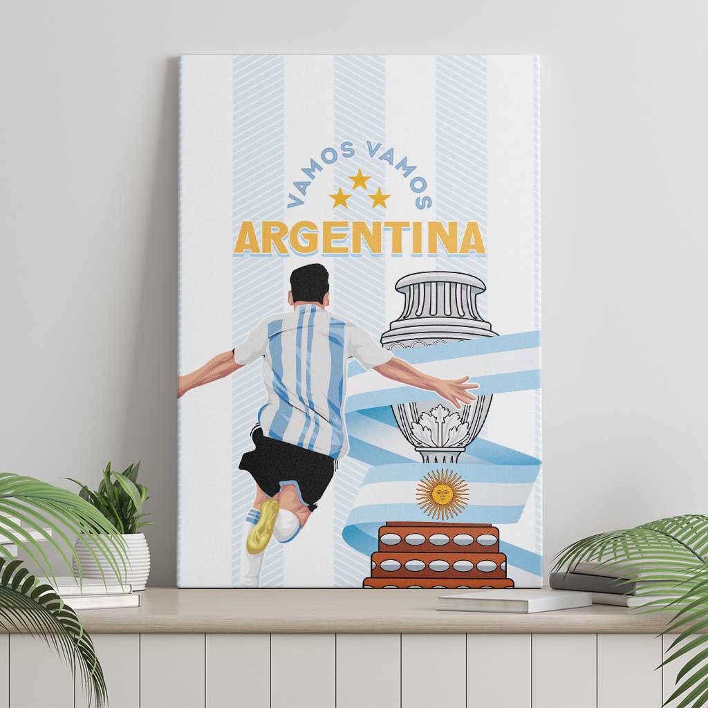 Argentina Campeones Canvas Wall Art Vamos Vamos Albiceleste LT7 - Wonder Print Shop
