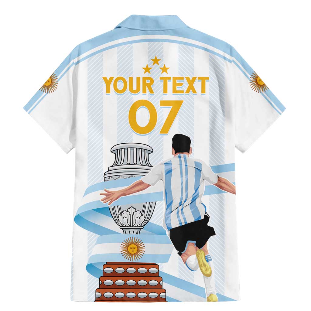 Argentina Campeones Custom Family Matching Mermaid Dress and Hawaiian Shirt Vamos Vamos Albiceleste LT7 - Wonder Print Shop