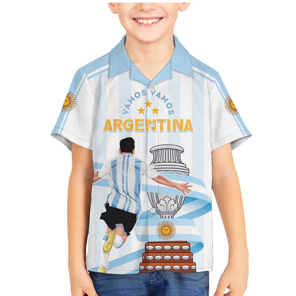 Argentina Campeones Custom Family Matching Mermaid Dress and Hawaiian Shirt Vamos Vamos Albiceleste LT7 - Wonder Print Shop
