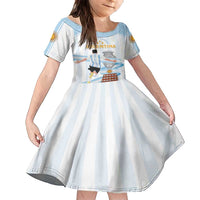 Argentina Campeones Custom Family Matching Tank Maxi Dress and Hawaiian Shirt Vamos Vamos Albiceleste - Wonder Print Shop