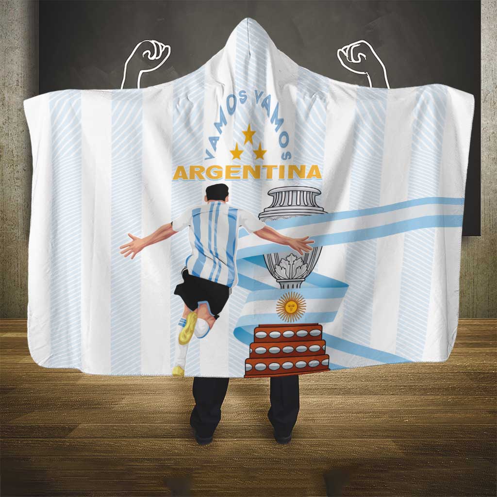 Argentina Campeones Hooded Blanket Vamos Vamos Albiceleste
