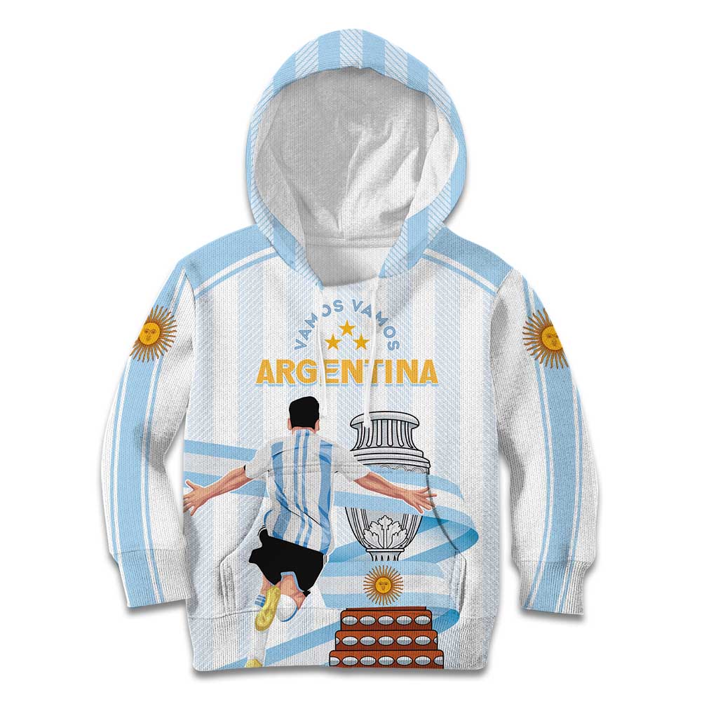Argentina Campeones Custom Kid Hoodie Vamos Vamos Albiceleste - Wonder Print Shop