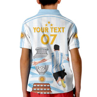 Argentina Campeones Custom Kid Polo Shirt Vamos Vamos Albiceleste - Wonder Print Shop