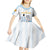 Argentina Campeones Custom Kid Short Sleeve Dress Vamos Vamos Albiceleste - Wonder Print Shop
