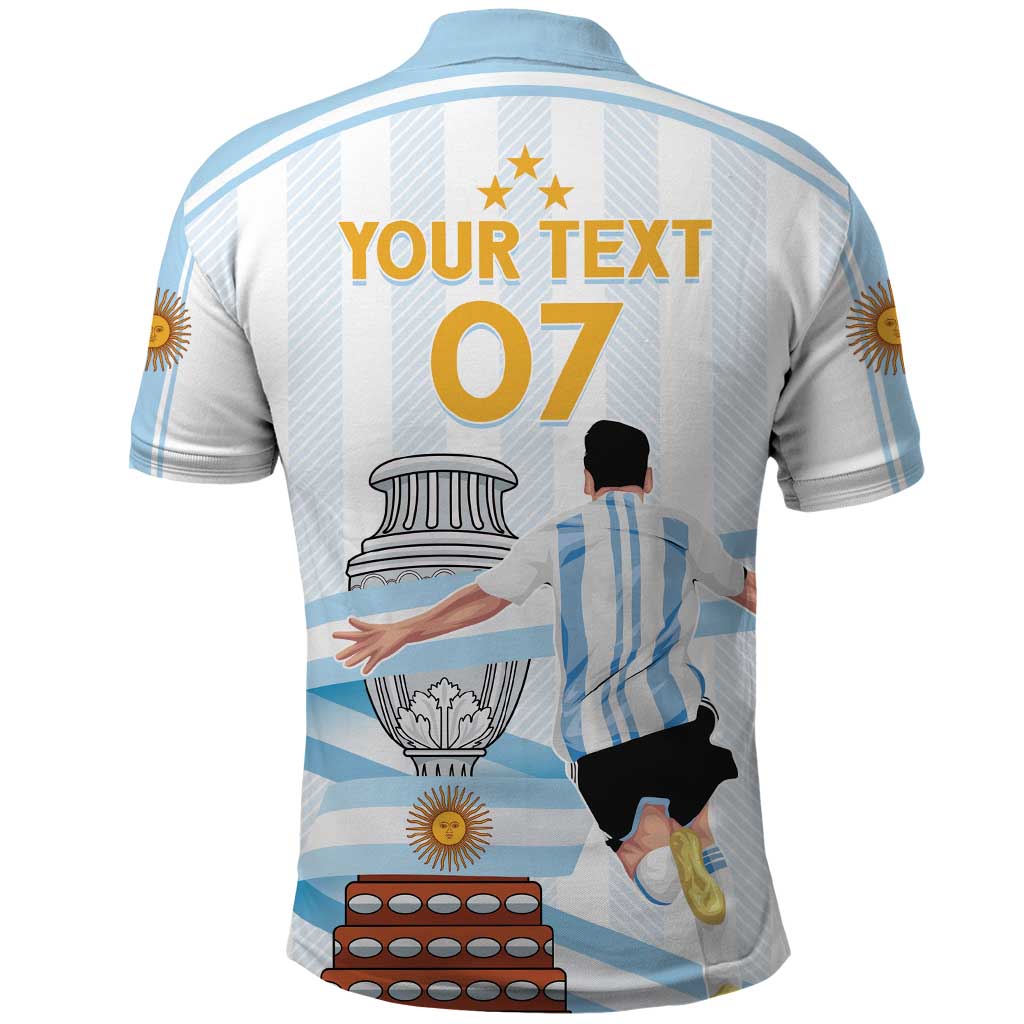 Argentina Campeones Custom Polo Shirt Vamos Vamos Albiceleste - Wonder Print Shop
