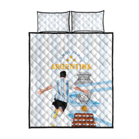 Argentina Campeones Quilt Bed Set Vamos Vamos Albiceleste - Wonder Print Shop